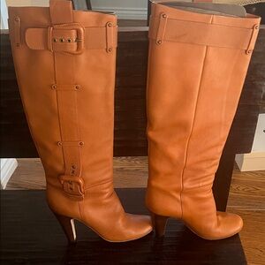 Giuseppe Zanotti Tan Heeled Boots